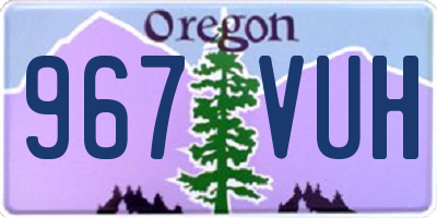 OR license plate 967VUH