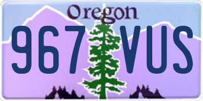 OR license plate 967VUS