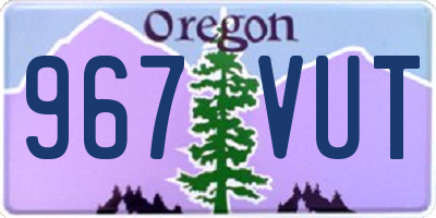 OR license plate 967VUT