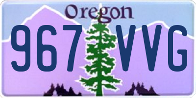 OR license plate 967VVG