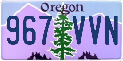 OR license plate 967VVN