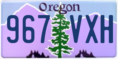 OR license plate 967VXH