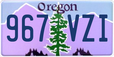 OR license plate 967VZI
