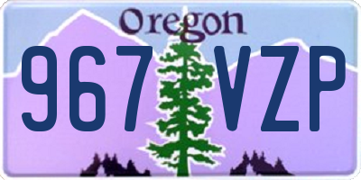 OR license plate 967VZP