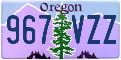 OR license plate 967VZZ