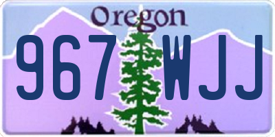 OR license plate 967WJJ