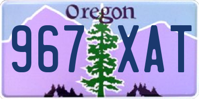 OR license plate 967XAT