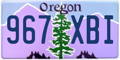 OR license plate 967XBI
