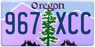 OR license plate 967XCC