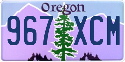 OR license plate 967XCM