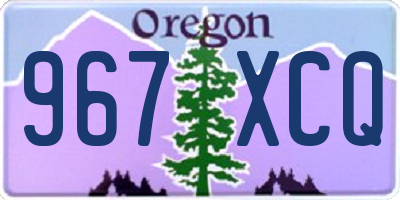 OR license plate 967XCQ