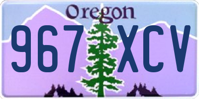 OR license plate 967XCV