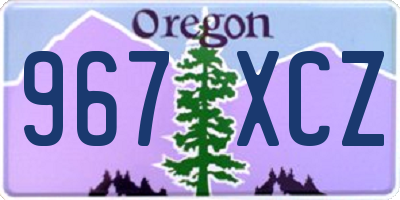 OR license plate 967XCZ
