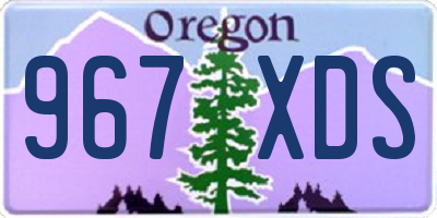 OR license plate 967XDS