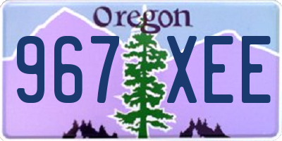 OR license plate 967XEE