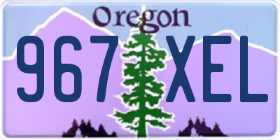 OR license plate 967XEL