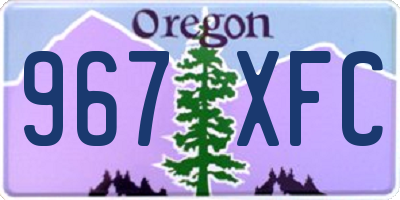 OR license plate 967XFC