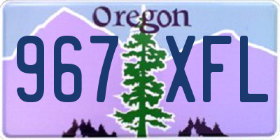 OR license plate 967XFL