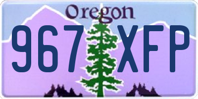 OR license plate 967XFP
