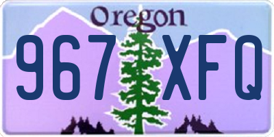OR license plate 967XFQ