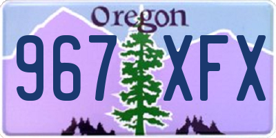 OR license plate 967XFX