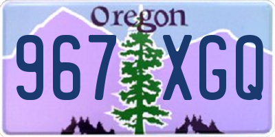OR license plate 967XGQ