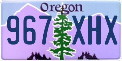 OR license plate 967XHX