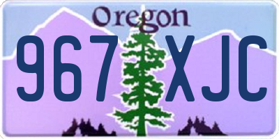 OR license plate 967XJC