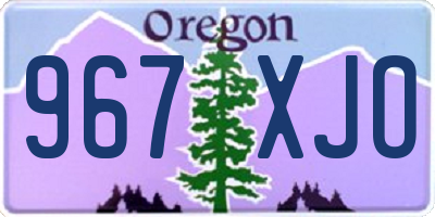 OR license plate 967XJO