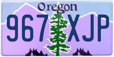 OR license plate 967XJP