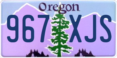 OR license plate 967XJS