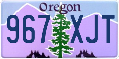 OR license plate 967XJT