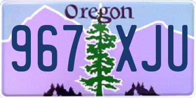 OR license plate 967XJU