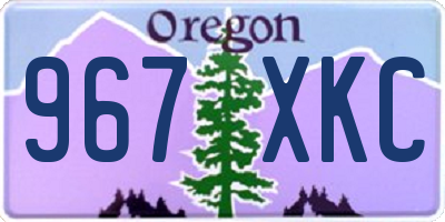 OR license plate 967XKC