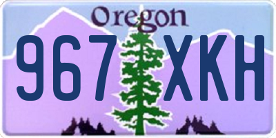 OR license plate 967XKH