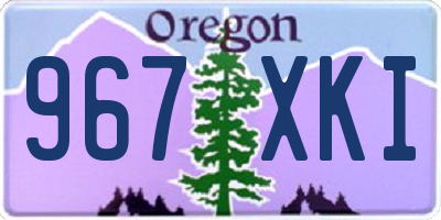 OR license plate 967XKI