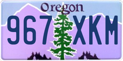 OR license plate 967XKM