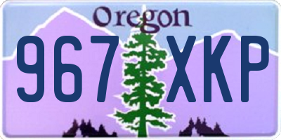 OR license plate 967XKP