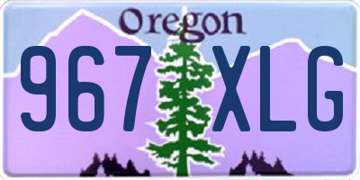 OR license plate 967XLG