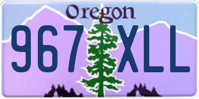 OR license plate 967XLL