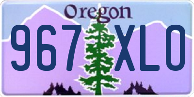 OR license plate 967XLO