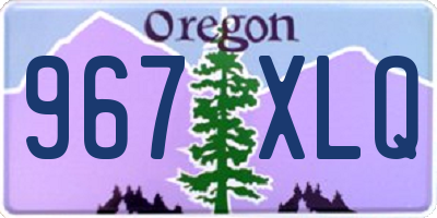 OR license plate 967XLQ