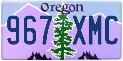 OR license plate 967XMC