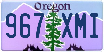 OR license plate 967XMI