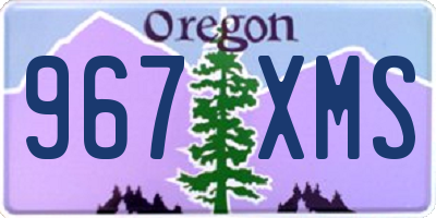 OR license plate 967XMS