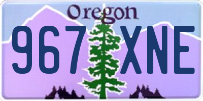 OR license plate 967XNE