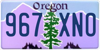 OR license plate 967XNO
