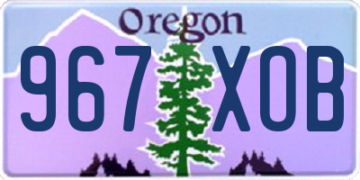 OR license plate 967XOB