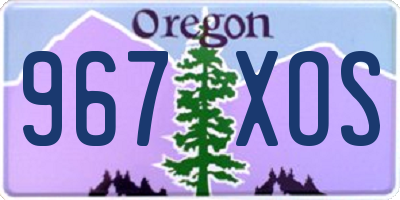 OR license plate 967XOS