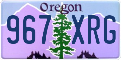 OR license plate 967XRG